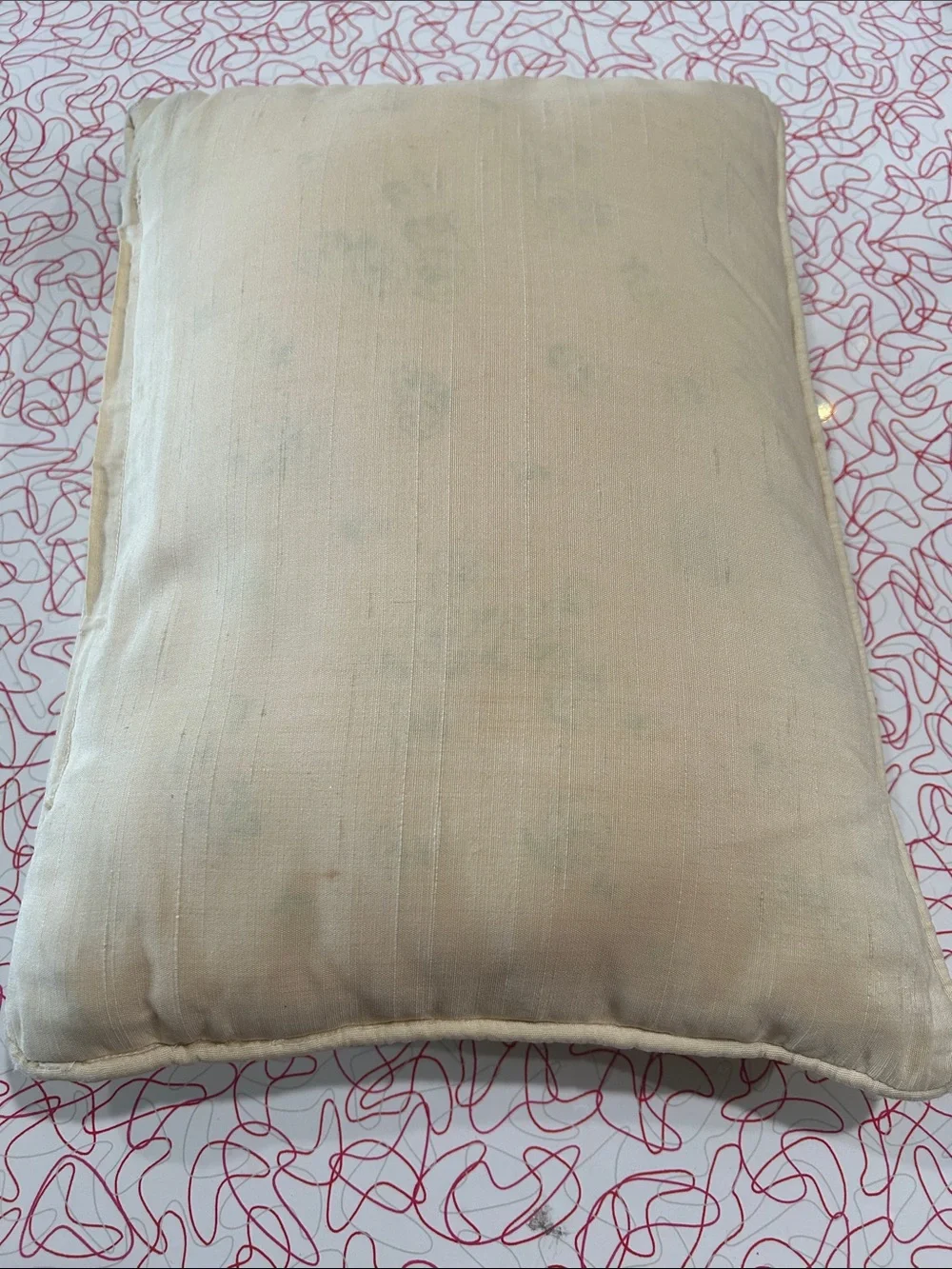 Coastal Needlepoint Seashell Throw Pillow in Beige, Pink & Brown